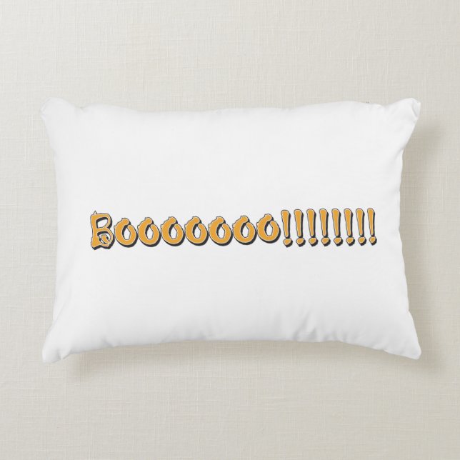 Halloween Booooooooo! Accent Kussen (Voorkant)