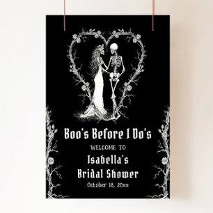 Halloween Boo's Before I Do's Bridal Welkom Poster