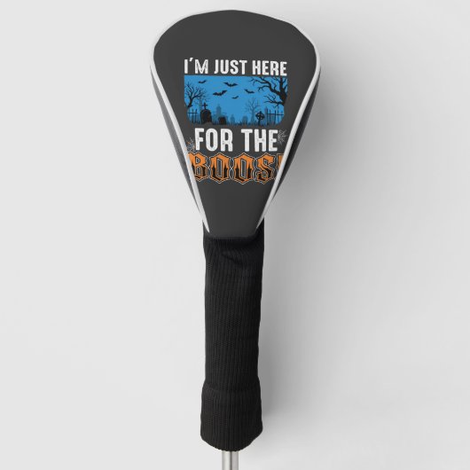 Halloween Boos Ghost Graveyard Vector Design_1 Golfheadcover (Voorkant)