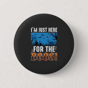 Halloween Boos Ghost Graveyard Vector Design_1 Ronde Button 5,7 Cm