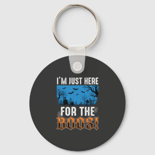 Halloween Boos Ghost Graveyard Vector Design_1 Sleutelhanger