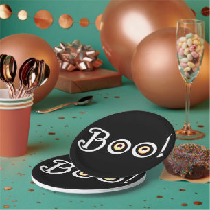 Halloween Borden Feestelijk BOO! Papieren Borden Bordje