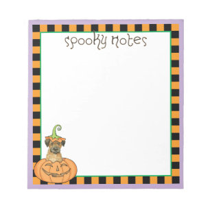 Halloween Border Terrier Notitieblok