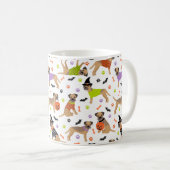 Halloween Bordure Terrier Café Mug (Devant droit)