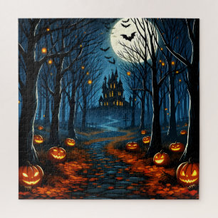 Halloween-bospad Legpuzzel