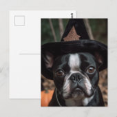 Halloween Boston Terrier Briefkaart (Voorkant / Achterkant)