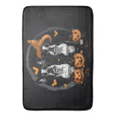 Halloween Boston Terrier Honden Badmat (Voorkant Verticaal)