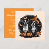 Halloween Boston Terrier Honden Kaart (Voorkant / Achterkant)