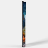 Halloween Boston Terrier met pomkins Scary Case-Mate iPhone Case (Achterkant / Rechts)