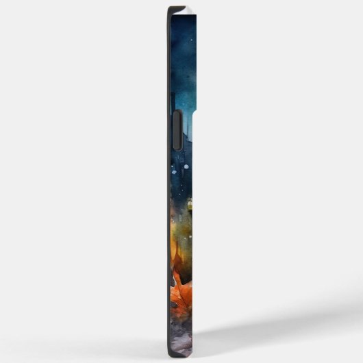 Halloween Boston Terrier met pomkins Scary Case-Mate iPhone Case (Achterkant / Rechts)