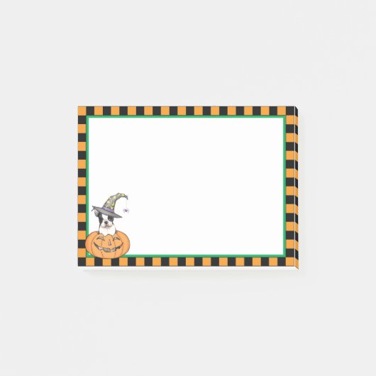 Halloween Boston Terrier Post-it® Notes (Voorkant)
