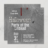 Halloween Bot Party of the Undode Gravestone Kaart (Voorkant / Achterkant)