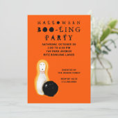 Halloween Bowling Party Invitations (Debout devant)