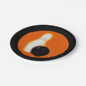 Halloween bowling party papieren bordje (Gekanteld)