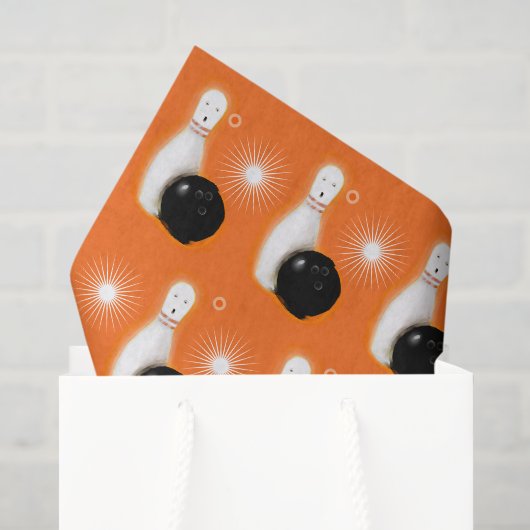 Halloween Bowling Tissuepapier (Cadeauzakje)