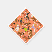 Halloween Boxer Dog Servet (Hoek)