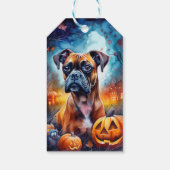 Halloween Boxer met pompoenen eng Cadeaulabel (Achterkant)