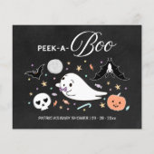 Halloween Boy Baby shower Advies Kaarten (Achterkant)