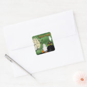 Halloween Boy Ghost Square Stickers (Envelop)