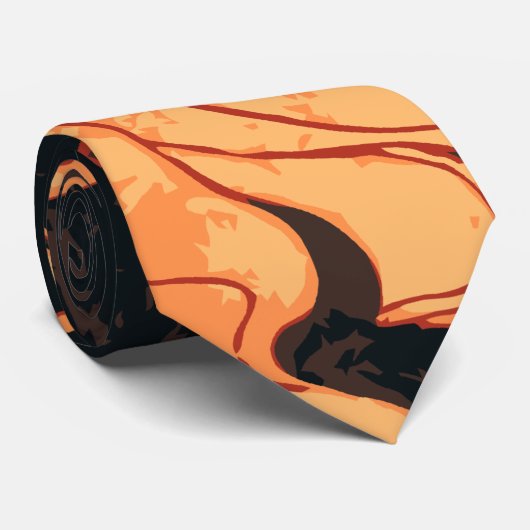  Halloween, boze heks with Fire in Forest Stropdas (Opgerold)