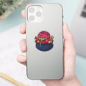 Halloween Brain Candy Bowl Horror Sticker (Téléphone)