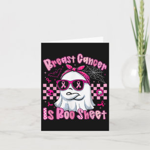 Halloween Breast Cancer is Boo Sheet Breast Cancer Kaart