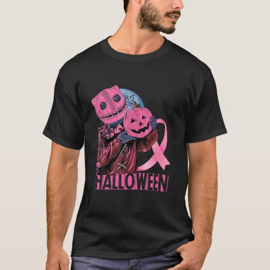 Halloween Breast Kanker Bewustheid T-shirt (Voorkant)