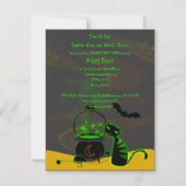 Halloween Bridal Shower Invitation Kaart (Achterkant)