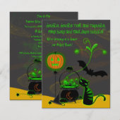 Halloween Bridal Shower Invitation Kaart (Voorkant / Achterkant)