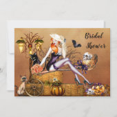 Halloween Bridal Shower Invitation Kaart (Voorkant)