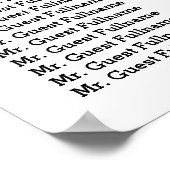 Halloween Bride Groom Poster Wedding Seding Chart (Hoek)