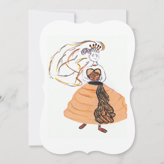 Halloween Bride Save The Date (Voorkant)