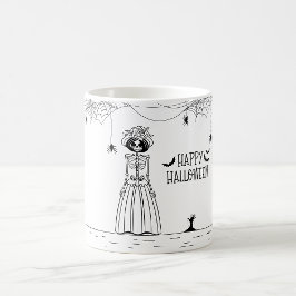 Halloween Bride Skeleton Coffee Mok