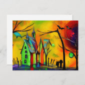 Halloween Briefkaart (Voorkant / Achterkant)