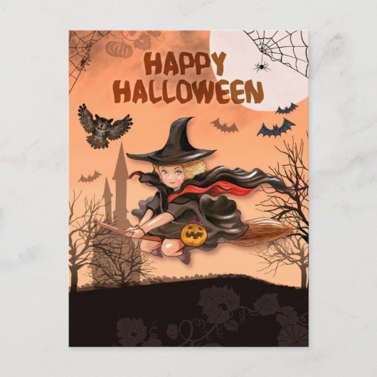 Halloween Briefkaart (Voorkant)