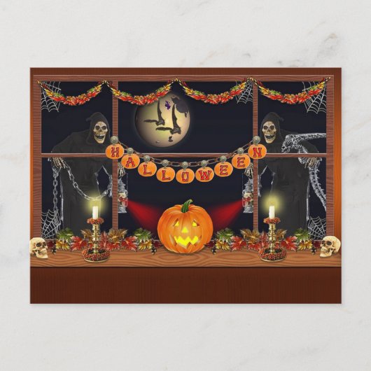 Halloween Briefkaart (Voorkant)