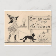  Halloween-Briefkaart: betoverende nacht van Wi