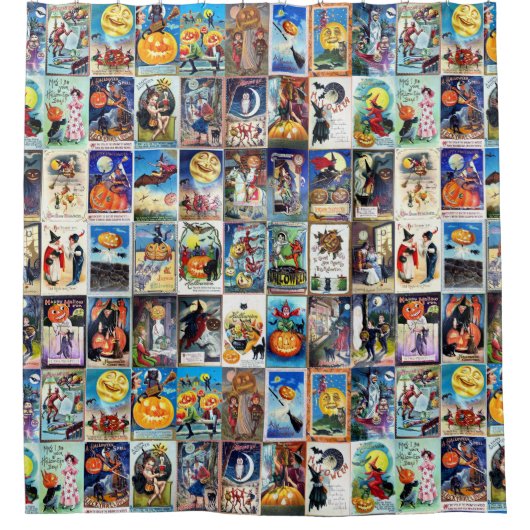 Halloween  Briefkaart Douchegordijn (Voorkant)