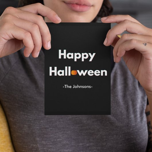 Halloween Briefkaart – gepersonaliseerd