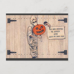  Halloween Briefkaart / Uitnodiging, rond 1920