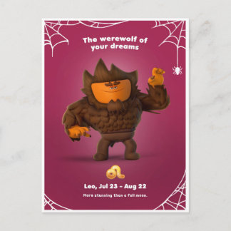 Halloween Briefkaart voor Leo