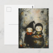 Halloween Briefkaarten (Voorkant / Achterkant)