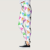 Halloween brillant Colorful Skull Leggings (Gauche)