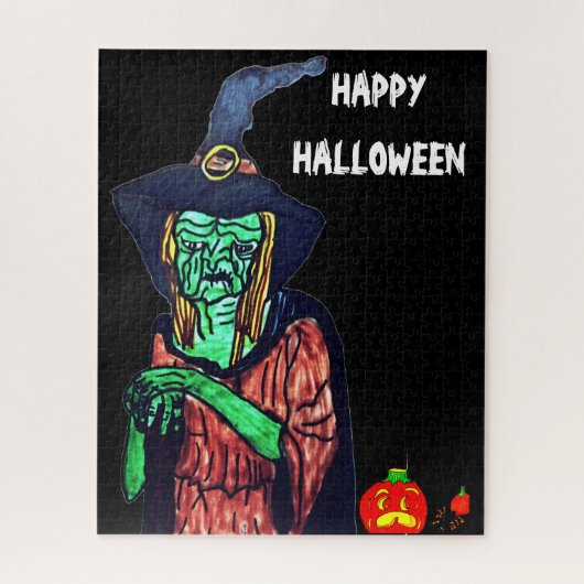 HALLOWEEN BROOMHILDA LE puzzle TOMBÉ (Vertical)