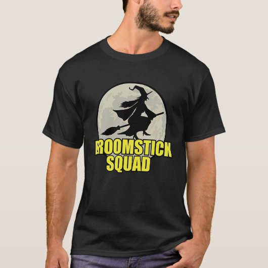 Halloween Broomstick Squad For Witches T-shirt (Voorkant)