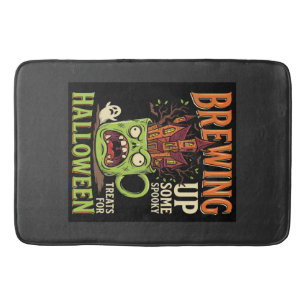 Halloween Brouwt Griezelige Treats Behekste Mok De Badmat