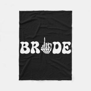 Halloween Bruid Bruidegom Skeleton Paar Match Fleece Deken