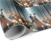 Halloween bruid en bruidegom dansen cadeaupapier (Rol Hoek)