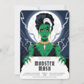 Halloween bruid van Frankenstein Monster Bash Kaart (Voorkant)