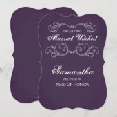 Halloween bruidsmeisje voorstel uit te nodigen ~ g kaart (Voorkant / Achterkant)